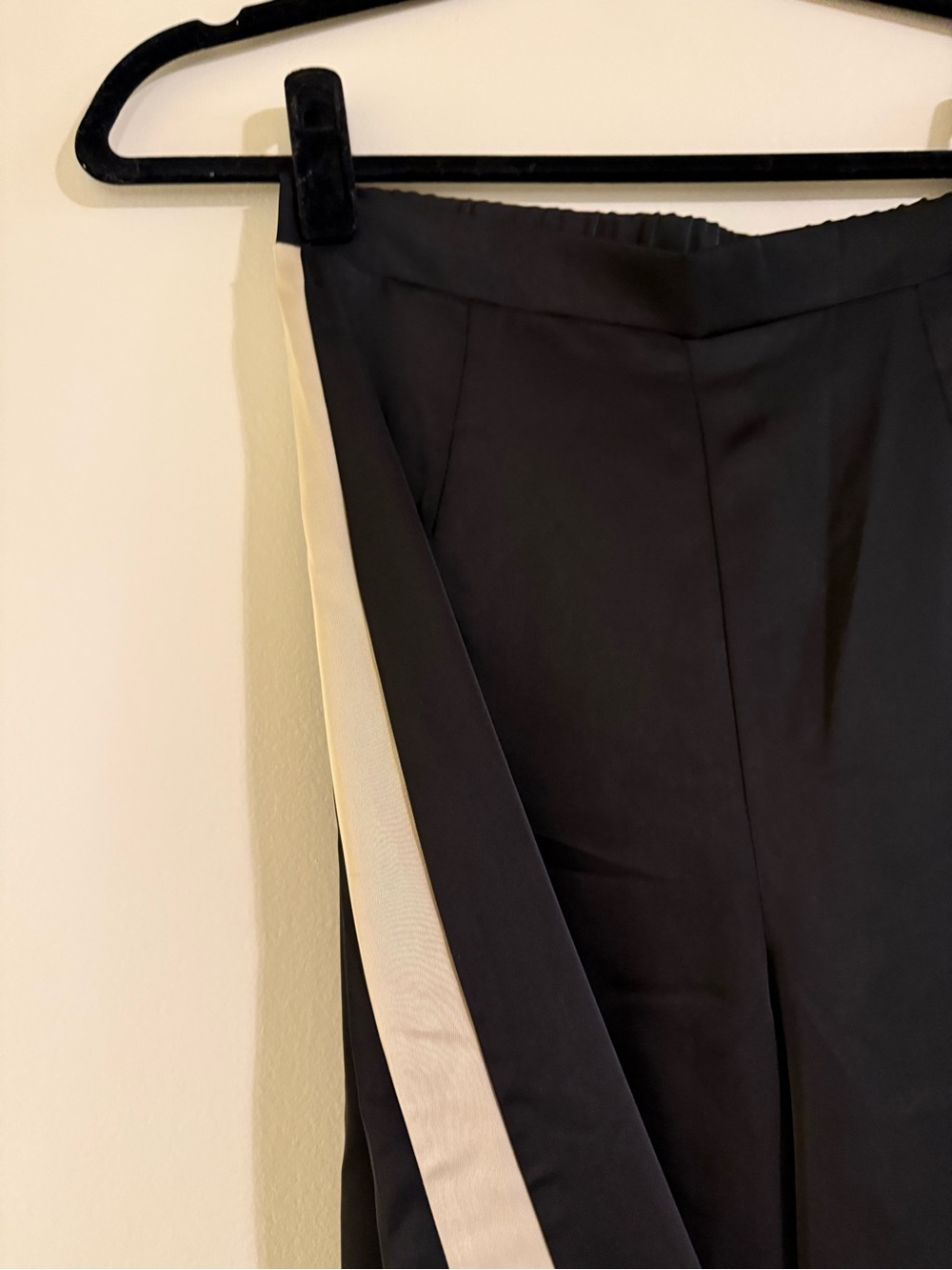 NWT Seven Wonders Wide Leg High Waist Turner Pant Black/Sand - Picture 8 of 16